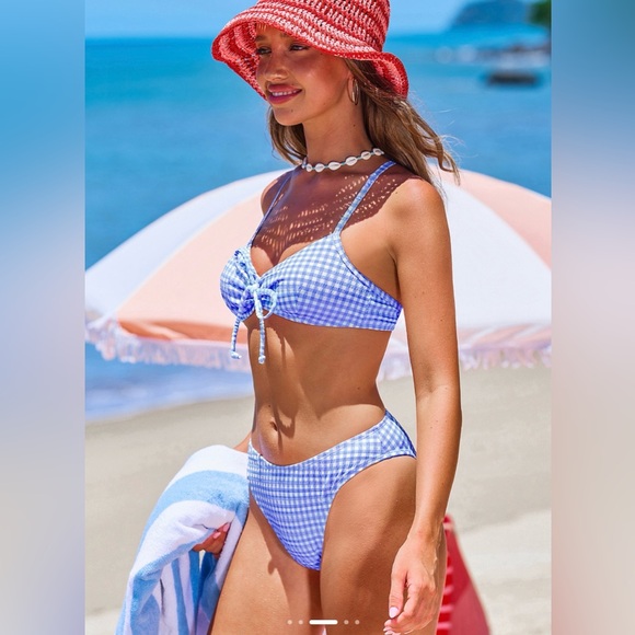 Check Me Out Gingham Bikini Set size XL - Picture 3 of 5